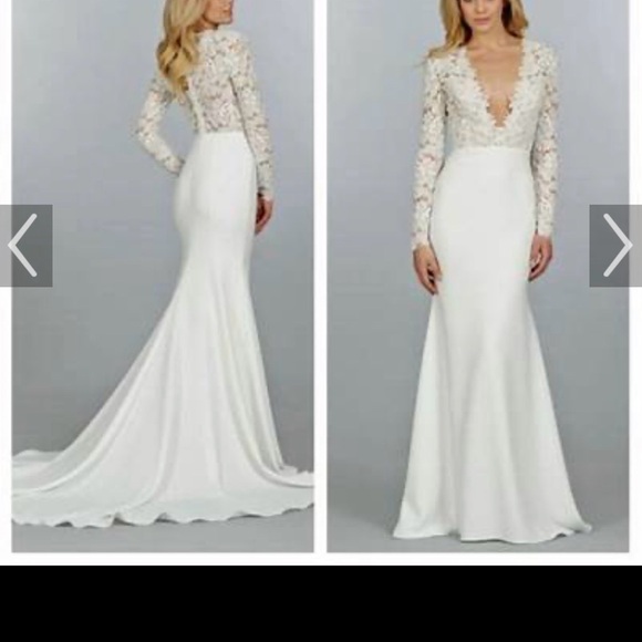 Delaney Dresses & Skirts - TK DELANEY WEDDING Long Sleeve Lace Dress  in size 12